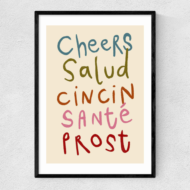 Cheers by SimplyExtraJordanary Narrow Black Frame