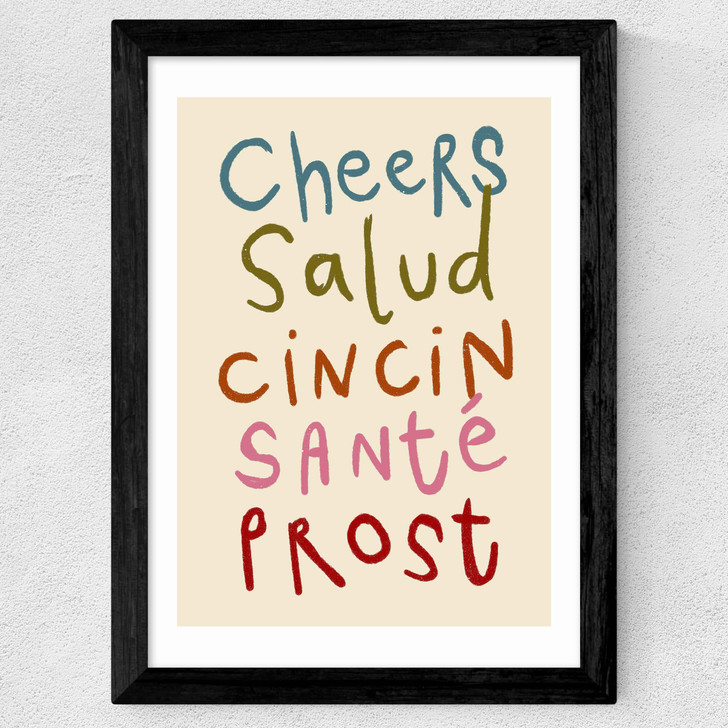 Cheers by SimplyExtraJordanary Wide Black Frame