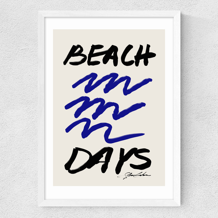 Beach Days Medium White Frame
