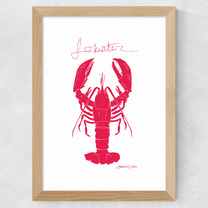Red Lobster Wide Oak Frame