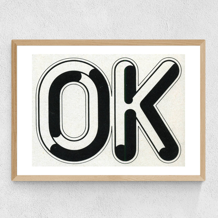 Ok by Land of Lost Content Medium Oak Frame