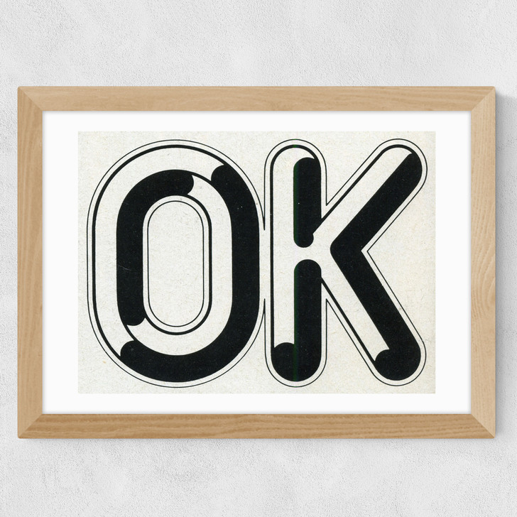 Ok by Land of Lost Content Wide Oak Frame