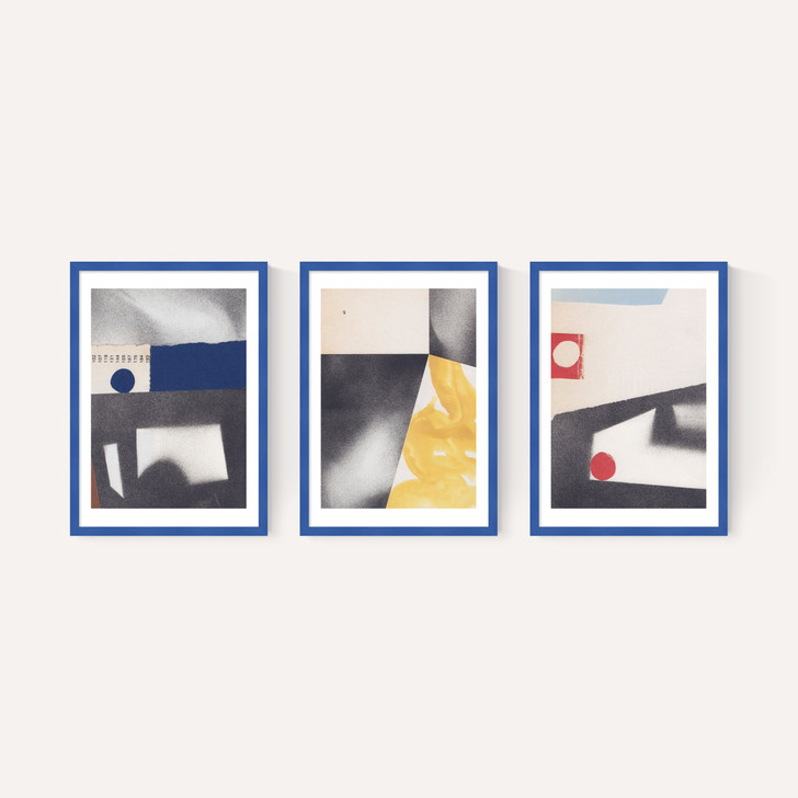 Abstract Coordinates Triptych