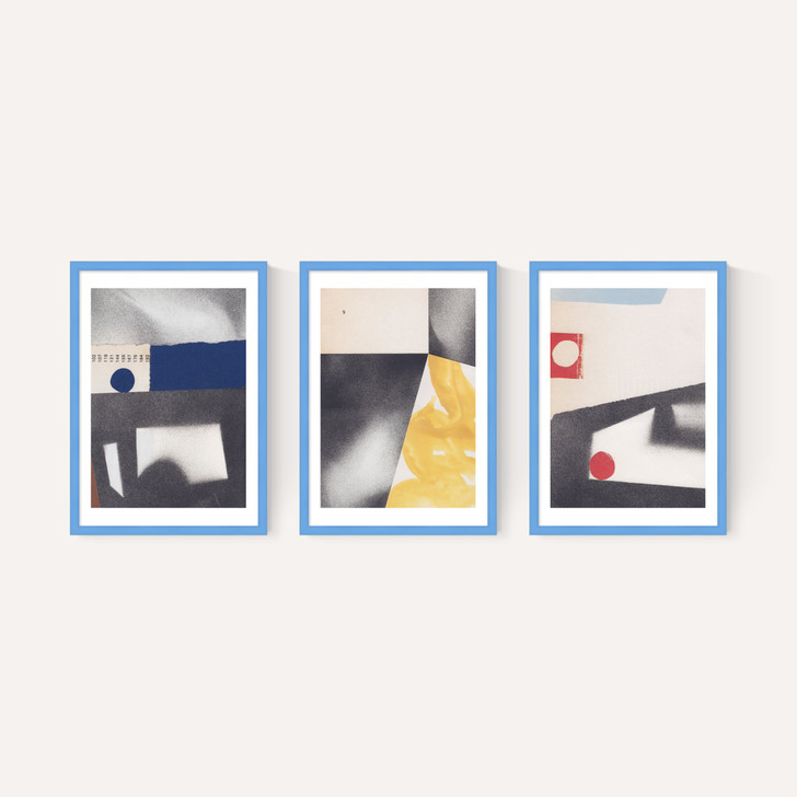 Abstract Coordinates Triptych