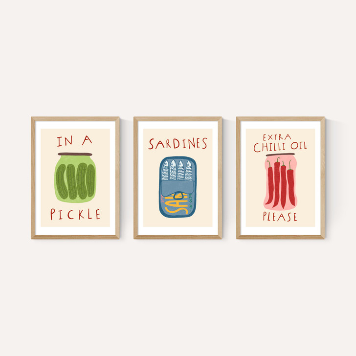 Kitchen Pantry Triptych