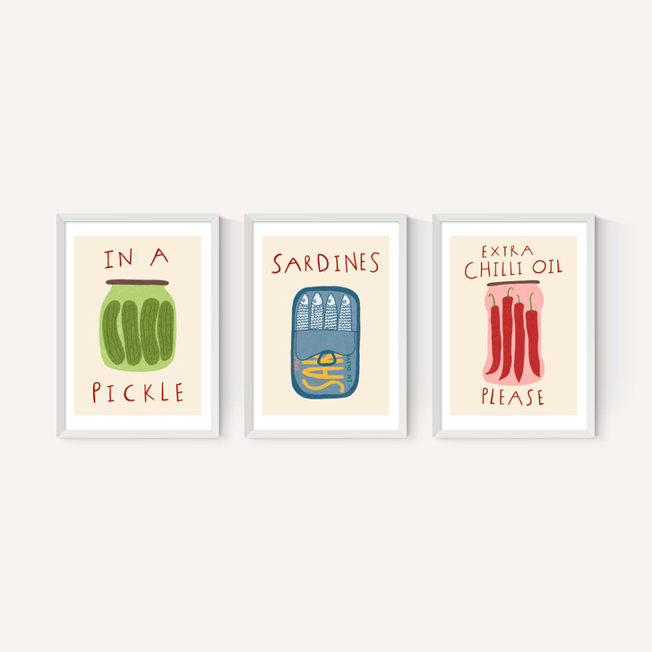 Kitchen Pantry Triptych
