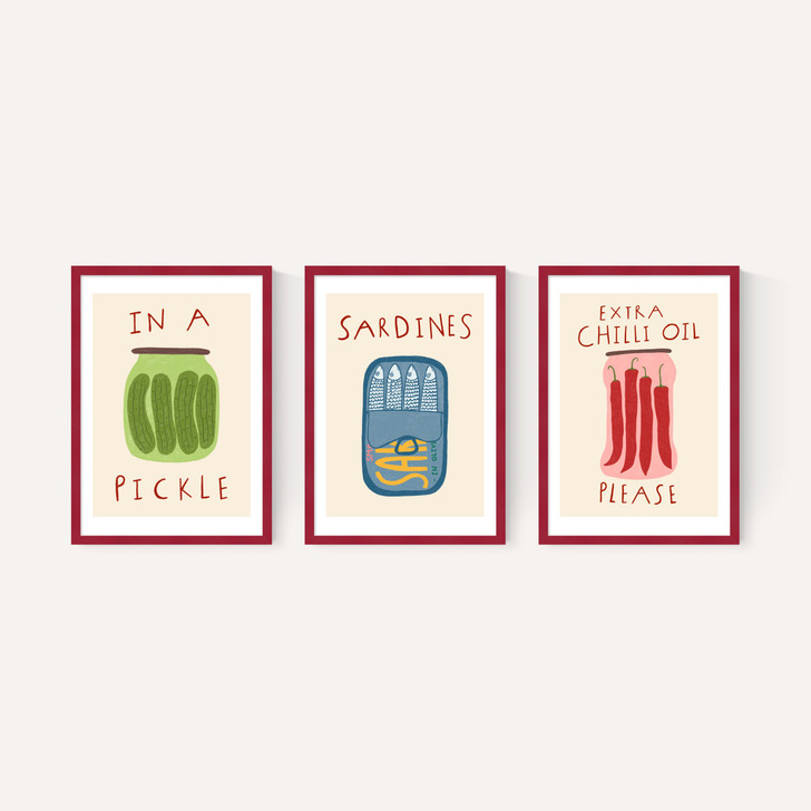 Kitchen Pantry Triptych