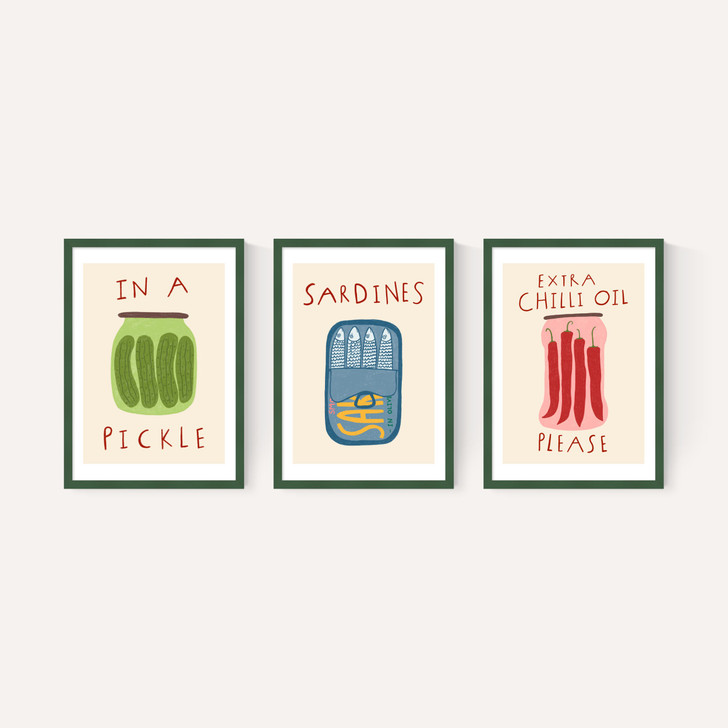 Kitchen Pantry Triptych