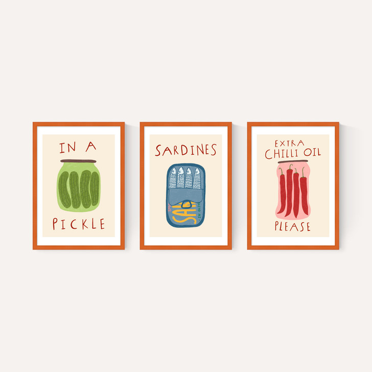Kitchen Pantry Triptych