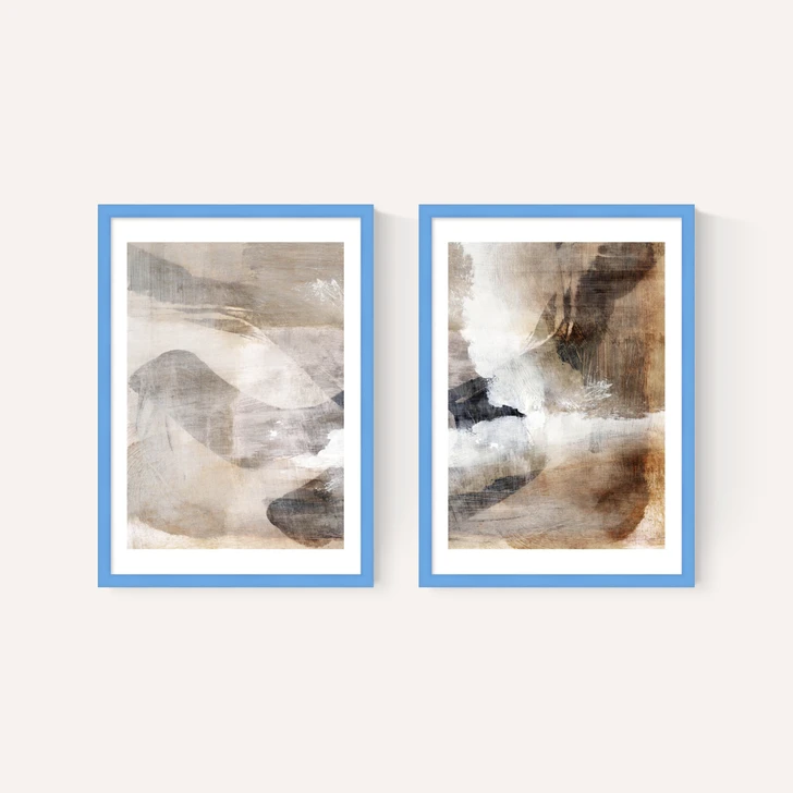 Brown Layers Diptych