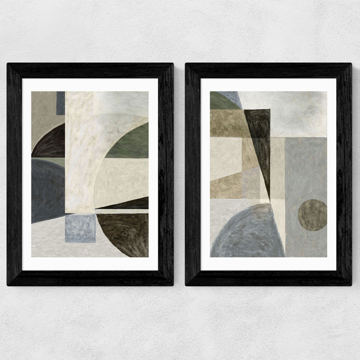 Richmond Diptych Wide Black Frame
