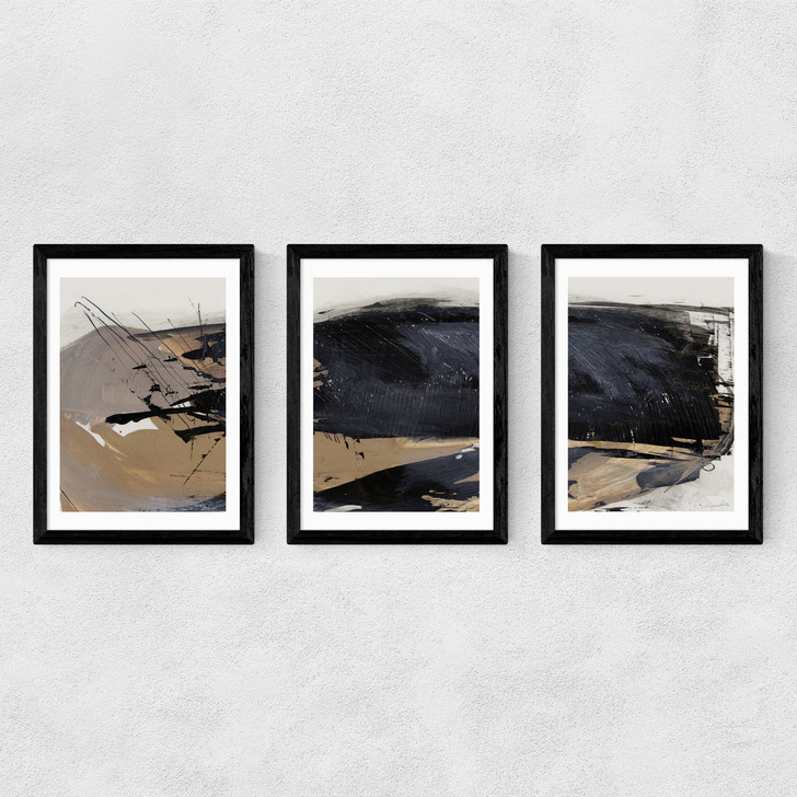 Snap Triptych Medium Black Frame