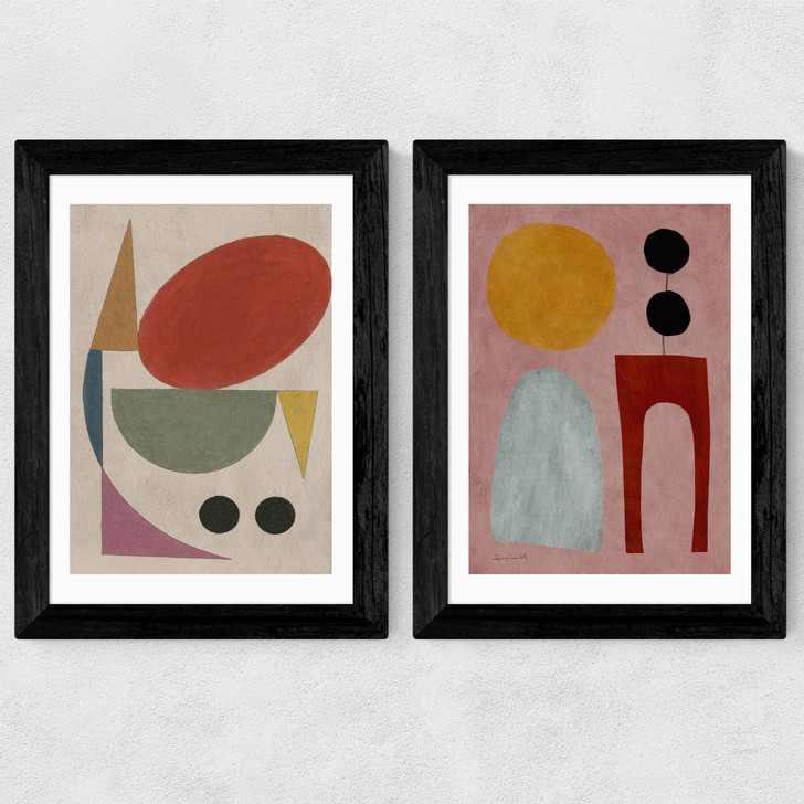 Savour & Taste Diptych Wide Black Frame