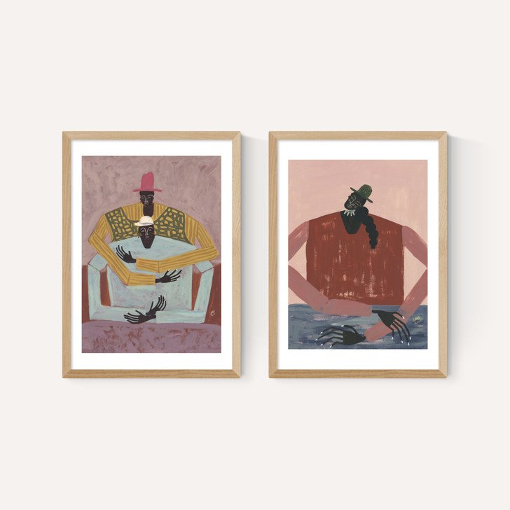 The Hug & Take A Moment Diptych
