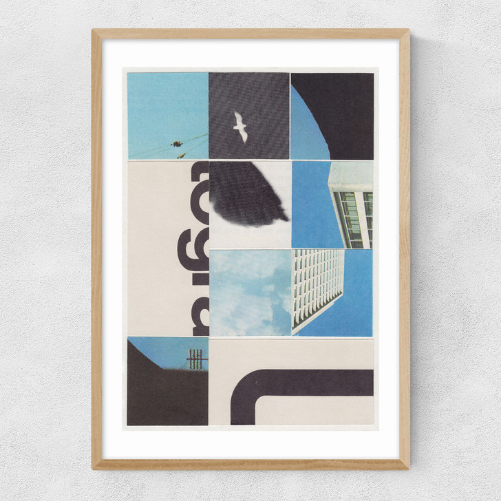 City In Pieces Narrow Oak Frame