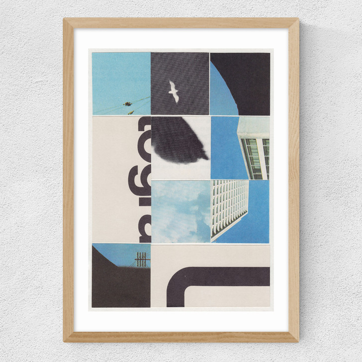 City In Pieces Medium Oak Frame