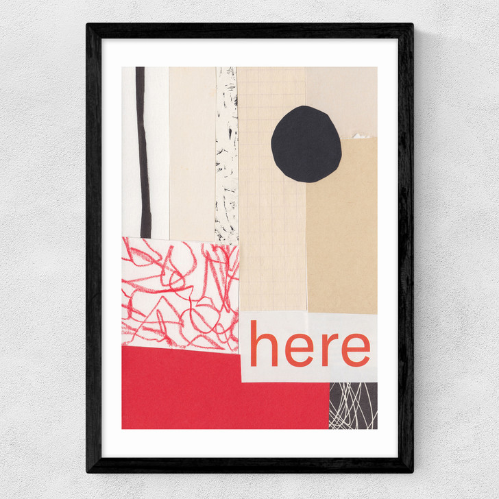 Here Medium Black Frame