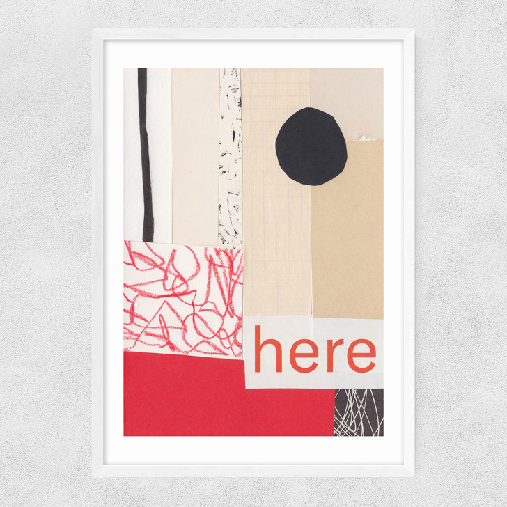 Here Narrow White Frame