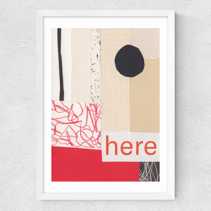 Here Medium White Frame