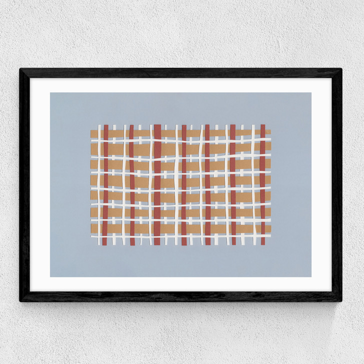 Woven Lines I Medium Black Frame