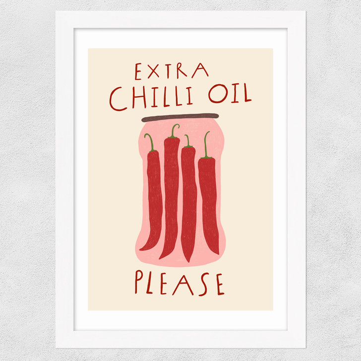 Extra Chilli Oil Wide White Frame