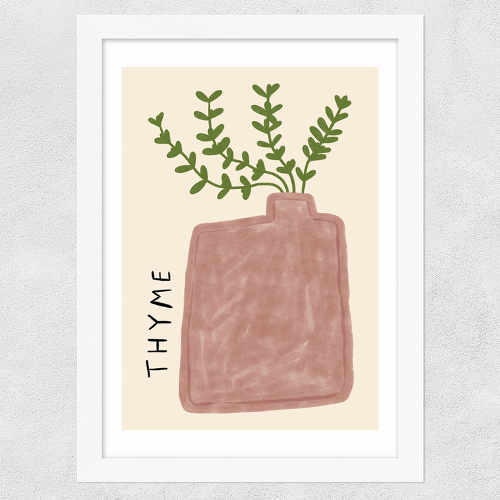 Thyme Plant Wide White Frame