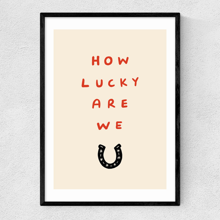 How Lucky Narrow Black Frame