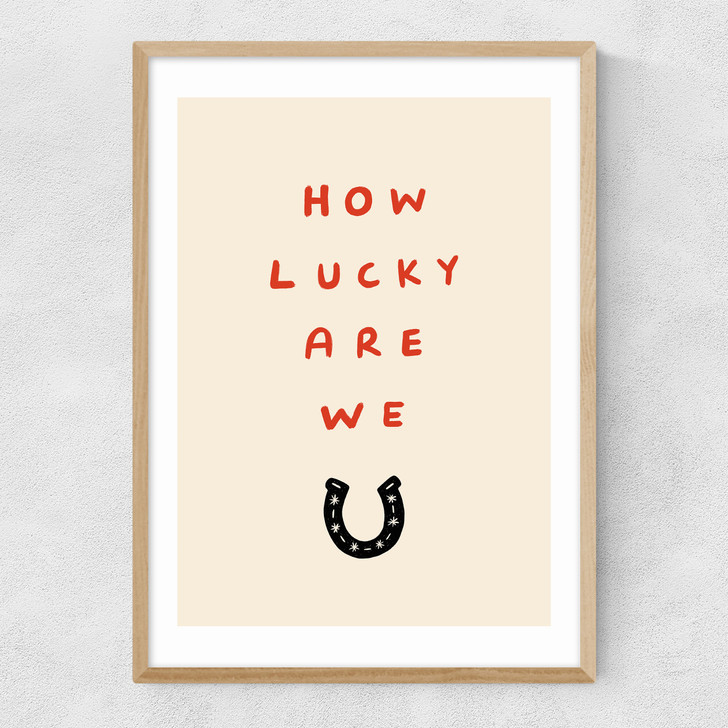 How Lucky Narrow Oak Frame