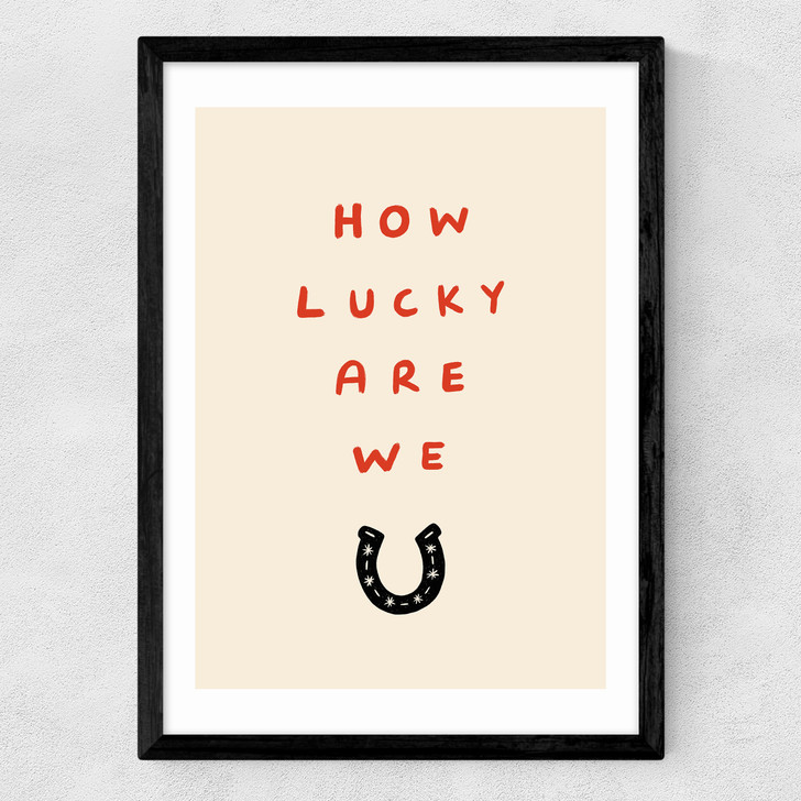 How Lucky Medium Black Frame