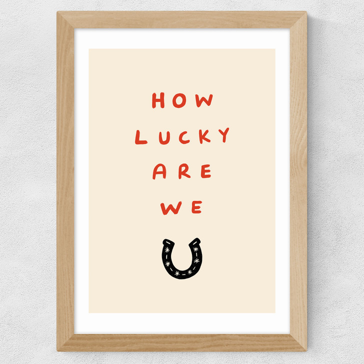 How Lucky Wide Oak Frame