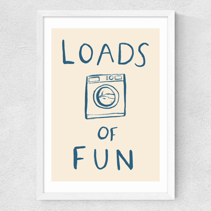 Loads Of Fun Medium White Frame