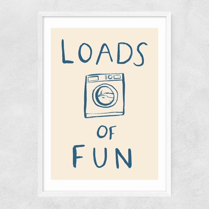 Loads Of Fun Narrow White Frame