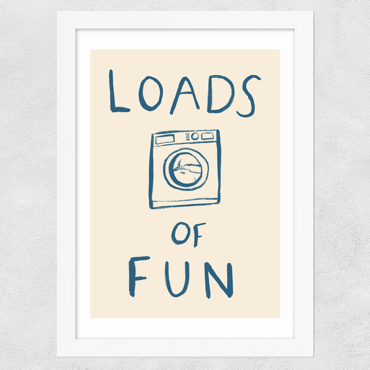 Loads Of Fun Wide White Frame