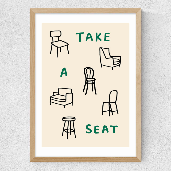 Take A Seat Medium Oak Frame