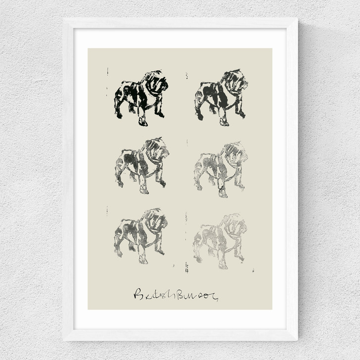 Bulldog II Medium White Frame