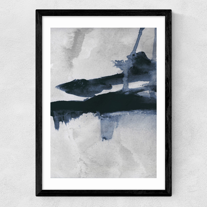 Blue I Medium Black Frame