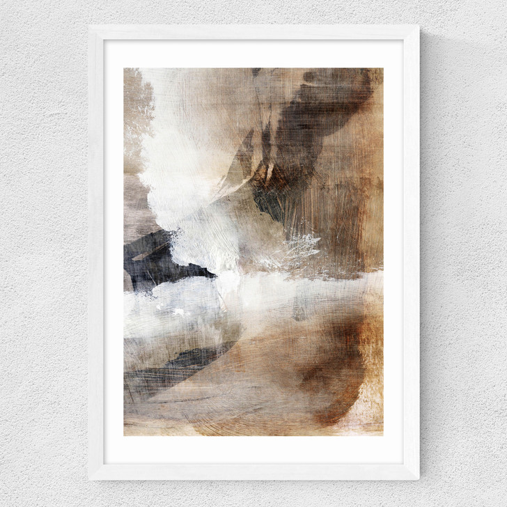 Layers I Medium White Frame