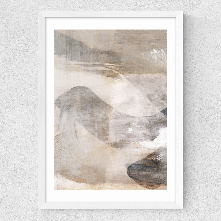 Layers II Medium White Frame