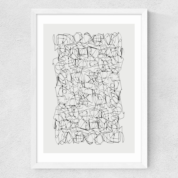 Statement Medium White Frame