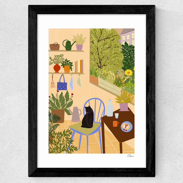 Patio Dreams Wide Black Frame