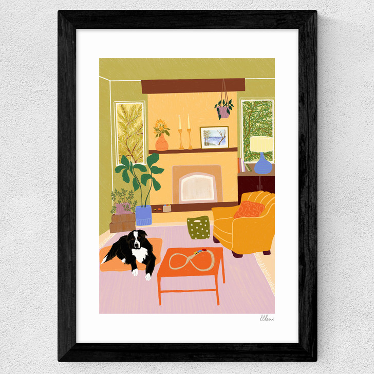 Woodland Home Wide Black Frame