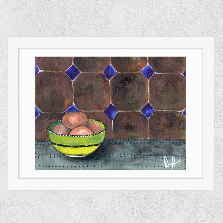 A Good Egg Wide White Frame