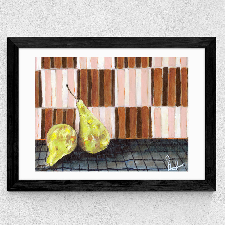 Pear Drops Wide Black Frame