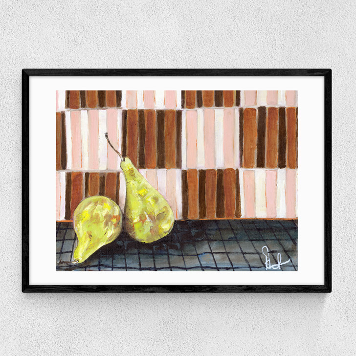 Pear Drops Narrow Black Frame