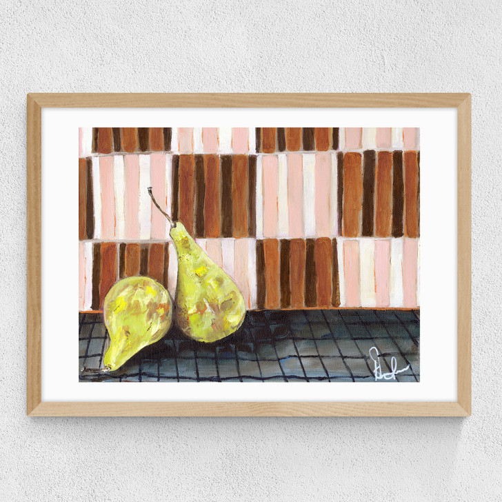 Pear Drops Medium Oak Frame