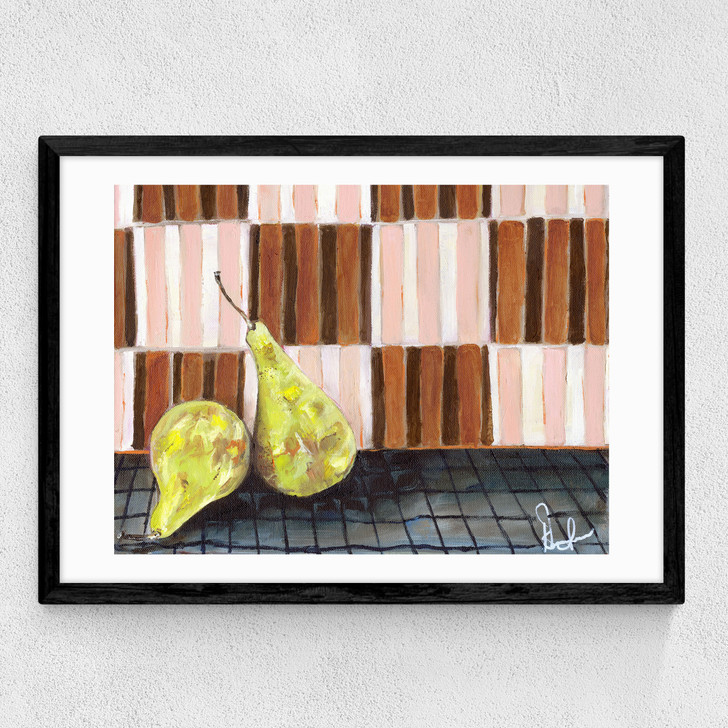 Pear Drops Medium Black Frame