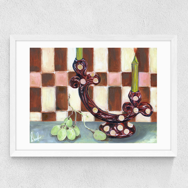 pick of the bunch art print by emma gurner in white frame