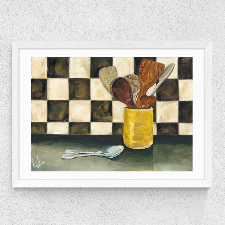 Spoons Medium White Frame