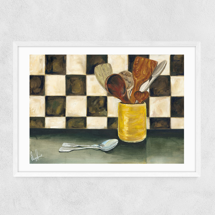 Spoons Narrow White Frame