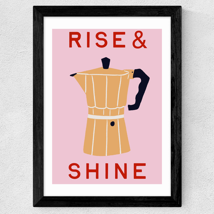 Rise & Shine Wide Black Frame